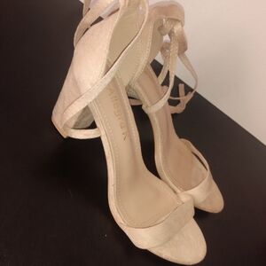 Allegra K Women's Cream Heels